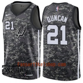 San Antonio Spurs Trikot Tim Duncan 21 Nike City Edition Schwarz Swingman - Kinder